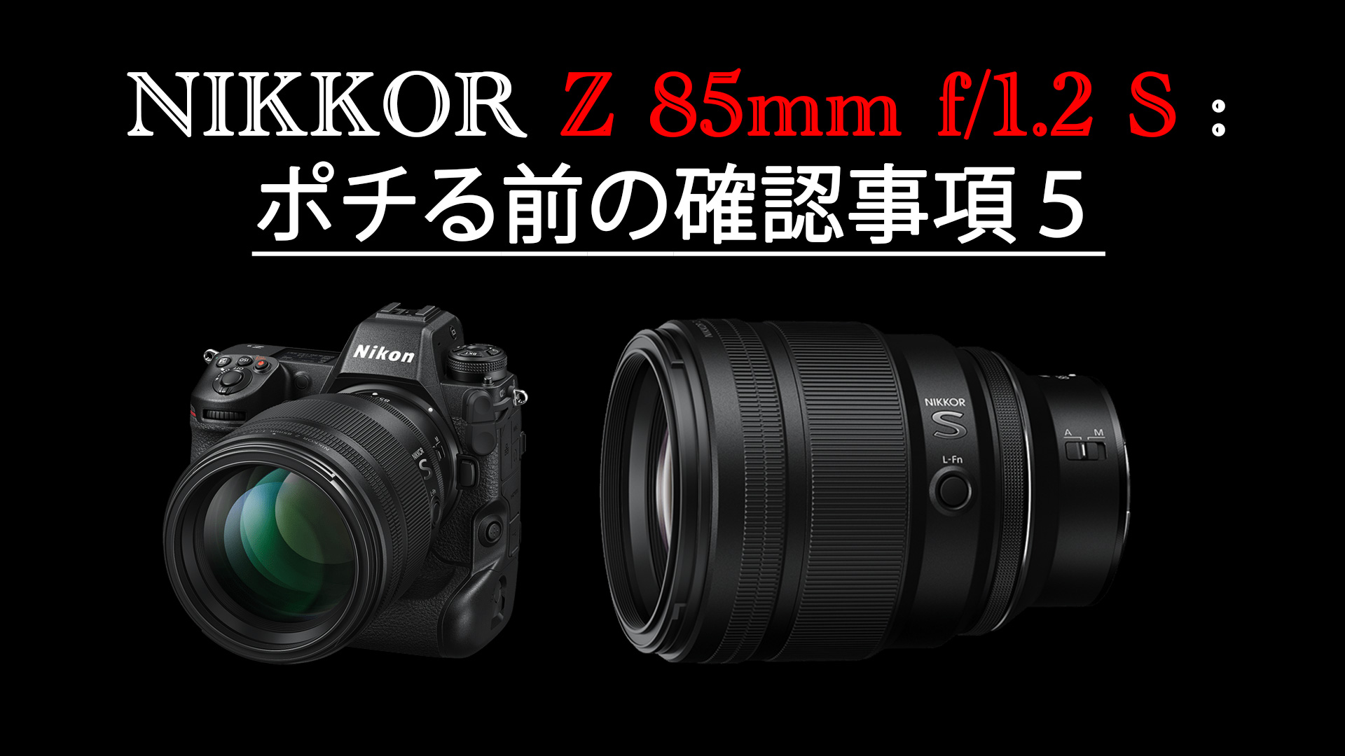 NIKKOR Z 85mm f/1.2 S プレビュー:ポチる前の確認事項５ | ヨシピク